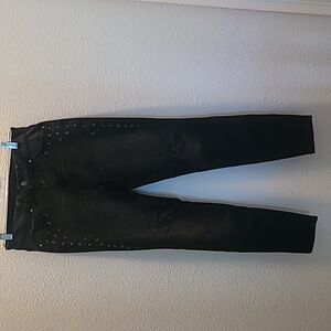 Studded black jeans - Cred NY - size 9/29 grommet details